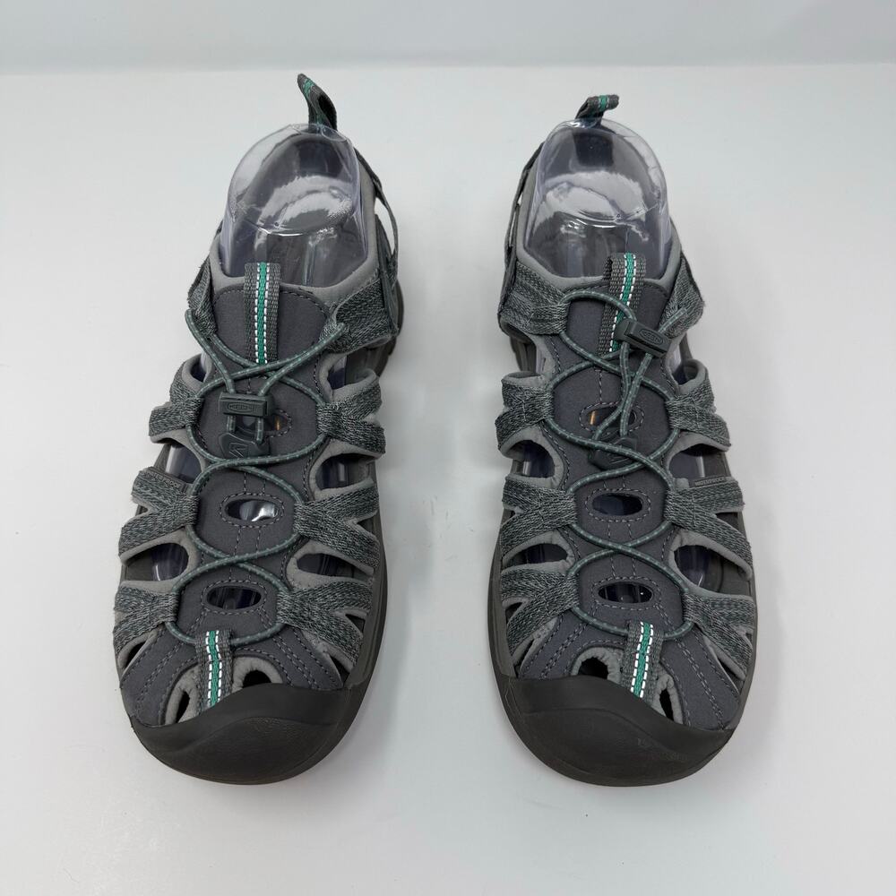 Keen Whisper Hiking Sandals Women's 10 Grey Teal Summer Footwear - Picture 2 of 11